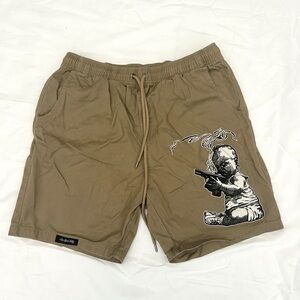 New York Filthy - Khaki Shorts Baby Smoking Gun - Size XL
